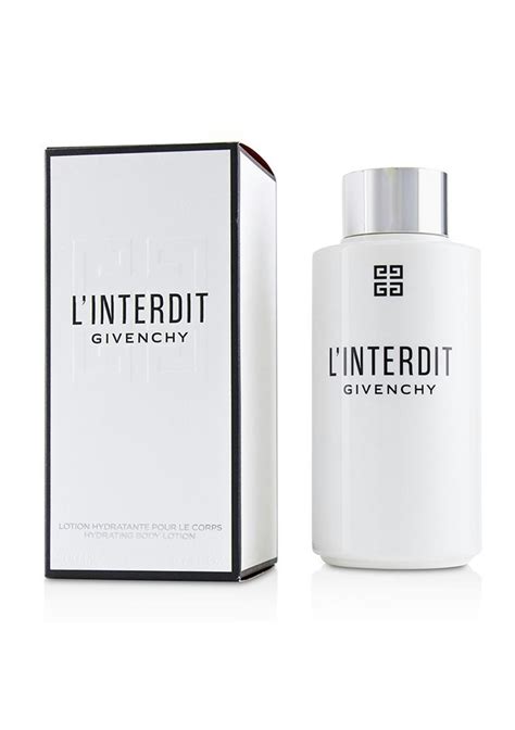 l'interdit givenchy hydrating body lotion|L'INTERDIT .